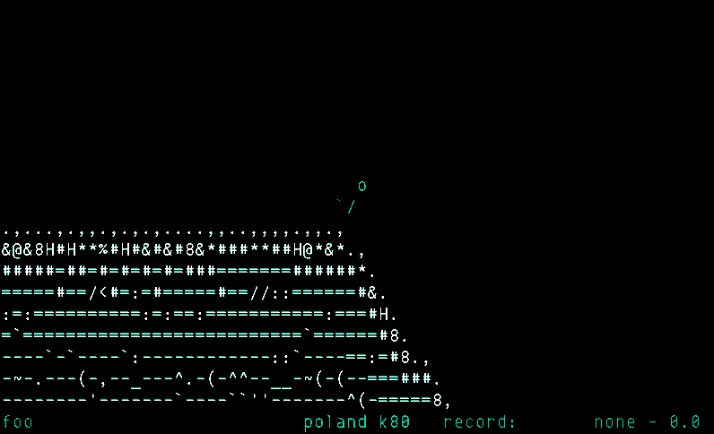“Ascii Skiing”